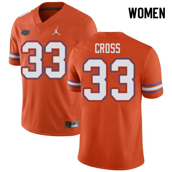 Jordan Brand Women #33 Daniel Cross Florida Gators College Football Jerseys Sale-Orange - Click Image to Close